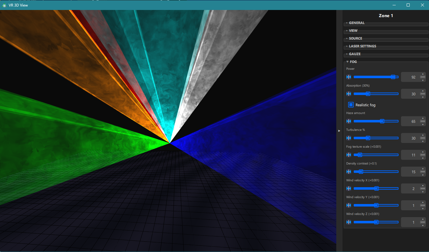 Advanced 3D rendering with volumetric fog effects